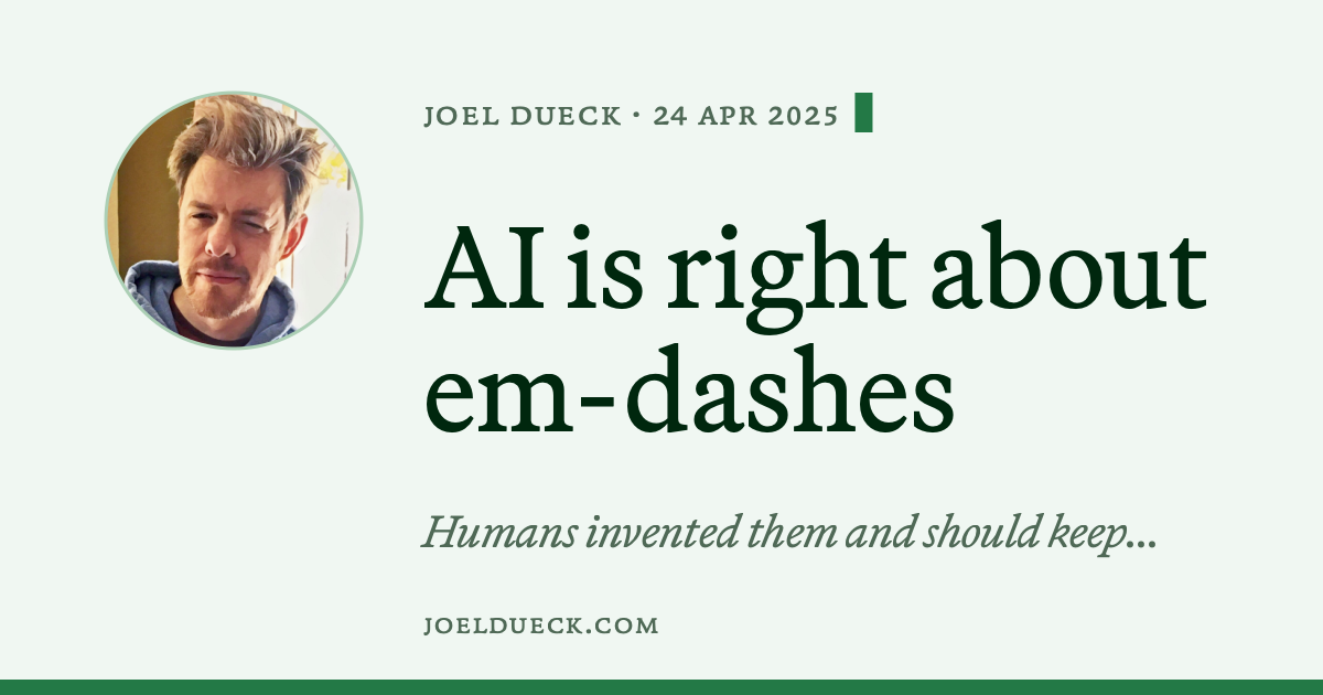 AI is right about em-dashes
